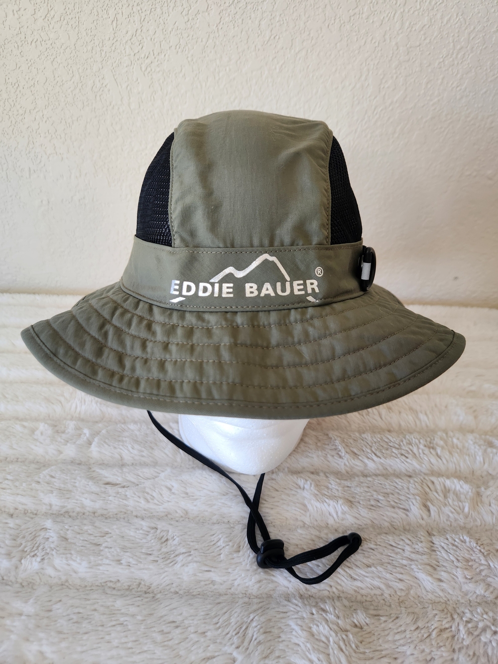 Eddie Bauer Adult Olive Green Sun Hat/Booney Hat